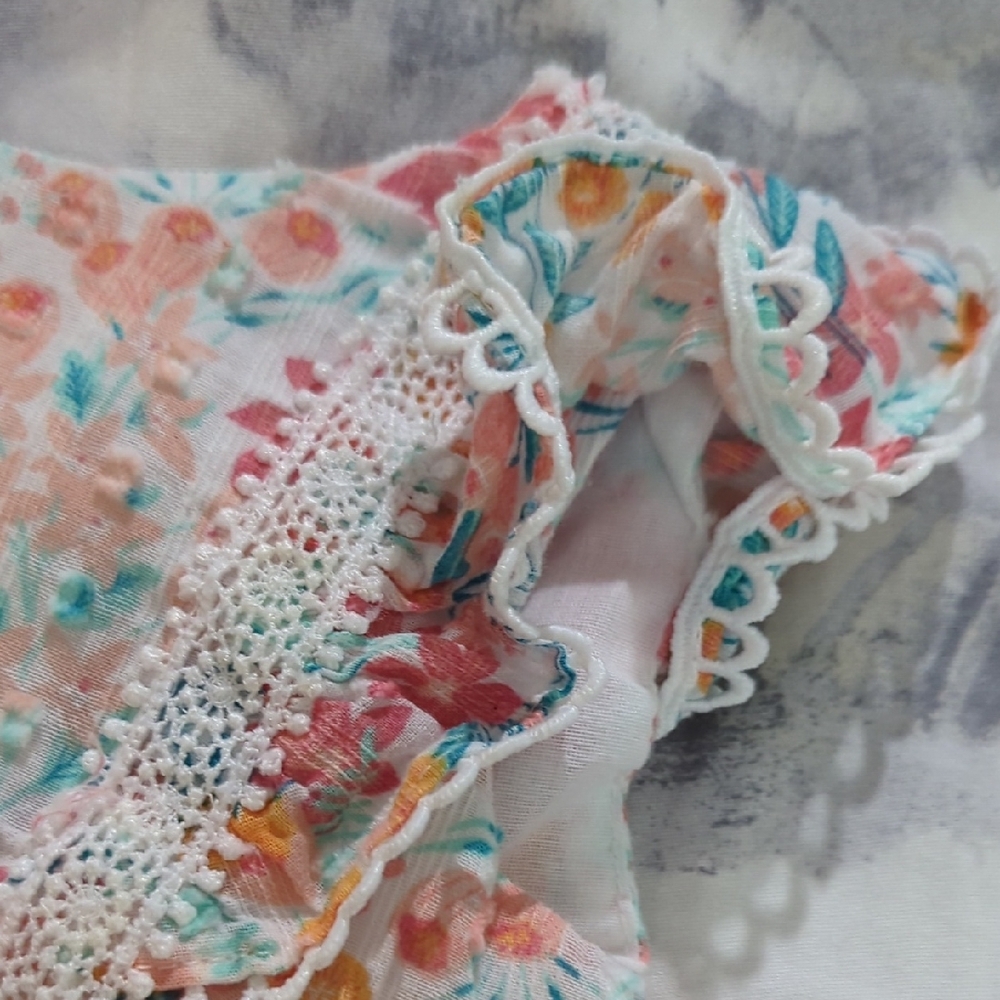 Size 3-6M Baby Girls Tommy Bahama Multicolor Baby Dress - Picture 5 of 11